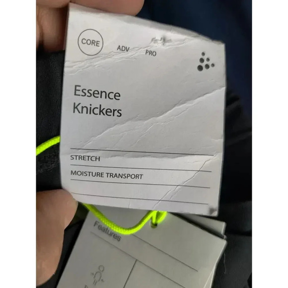 Craft Women's Essence Cycling Knickers Padded USPF50 Sz XS Black Cropped Pants - Picture 8 of 11